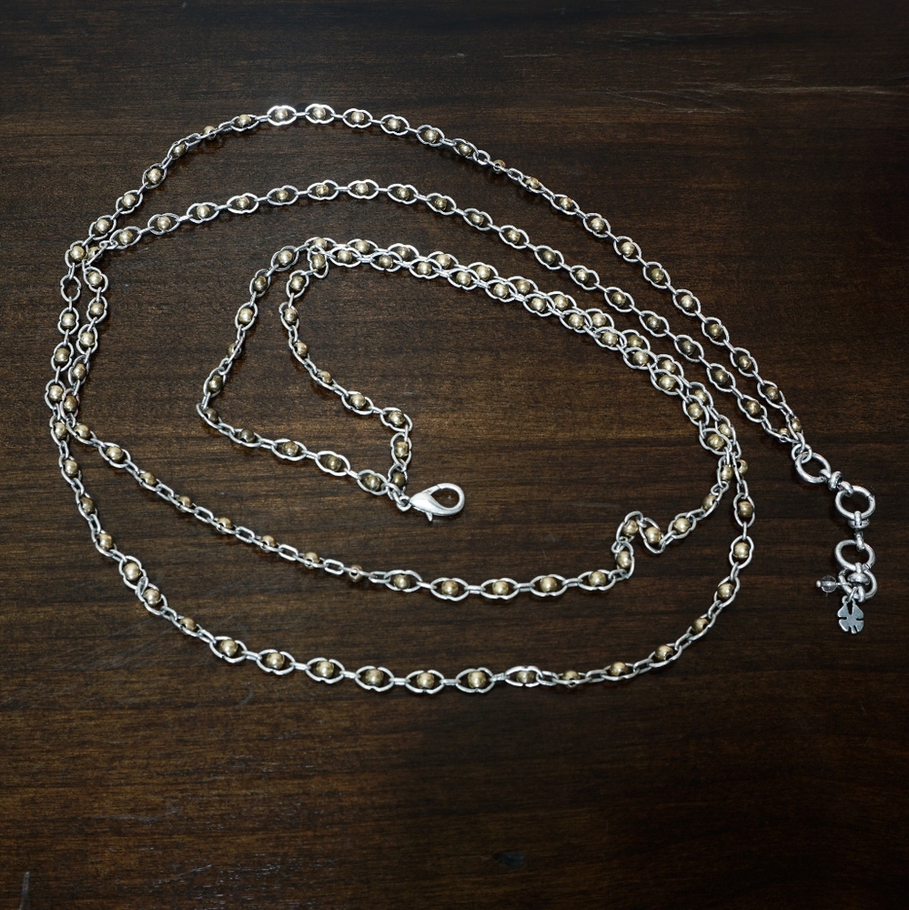Lucky Brand Silver Gold Layered Necklace